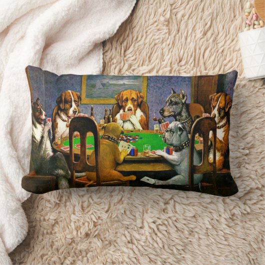 A Friend in Need, Dogs Playing Poker, ランバークッション (ブランケット)