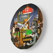 A Friend in Need, Dogs Playing Poker, ラージ壁時計 (傾斜)