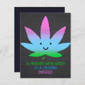 A Friend With Weed 招待状 (正面/裏面)
