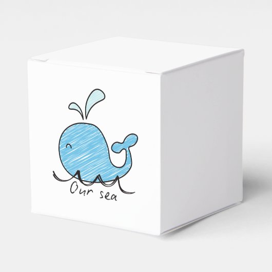 A FRIENDLY WHALE IN HIS SEA Favor Boxes フェイバーボックス (正面サイド)
