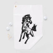 A Frisky Jumping Horse in the Wild ゴルフタオル (インサイチュ)