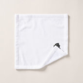 A Frisky Jumping Horse in the Wild バスタオルセット (ウォッシュタオル)