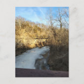 A Frozen Stream in the Burlington Iowa  ポストカード (正面)