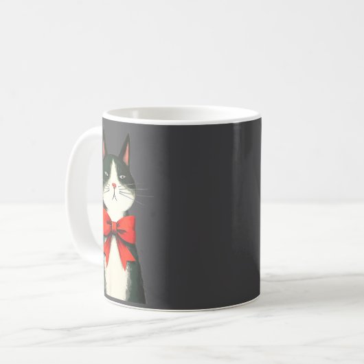 A Frumpy Holiday Cat Fun Design  コーヒーマグカップ (正面左)