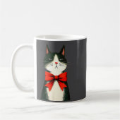 A Frumpy Holiday Cat Fun Design  コーヒーマグカップ (左)
