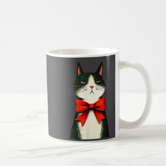A Frumpy Holiday Cat Fun Design  コーヒーマグカップ (右)