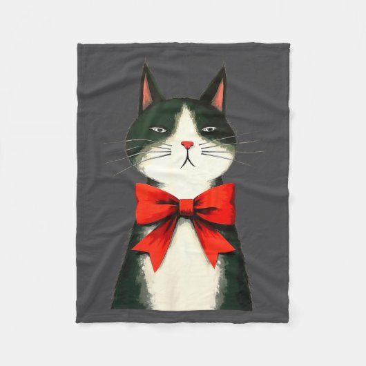 A Frumpy Holiday Cat Fun Design  フリースブランケット (正面)