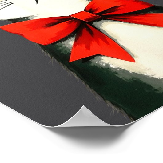 A Frumpy Holiday Cat Fun Design  ポスター (角)