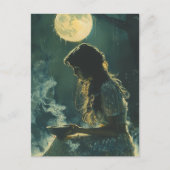 A Full Moon Spell Woman With Incense ポストカード (正面)