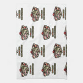 A fun and bold illustration of a cool bass キッチンタオル (縦)