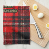 A fun and bold illustration of a cool bass キッチンタオル (四つ折り)