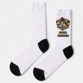 A fun and bold illustration of a cool bass ソックス