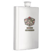 A fun and bold illustration of a cool bass フラスク (右)