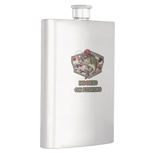 A fun and bold illustration of a cool bass フラスク (右)