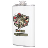 A fun and bold illustration of a cool bass フラスク (左)