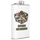 A fun and bold illustration of a cool bass フラスク (右)