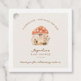 A Fun Little Guy is on the Way Baby Shower フェイバータグ