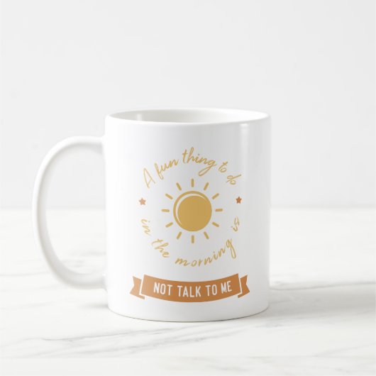 A fun thing to do in the morning ... コーヒーマグカップ (左)