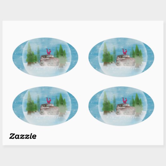 A funny sticker that will make you laugh  楕円形シール (シート)