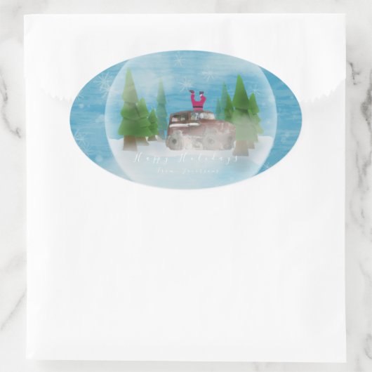 A funny sticker that will make you laugh  楕円形シール (バッグ)