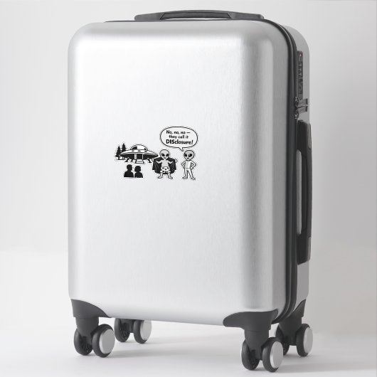 A funny take on The Disclosure movement シール (スーツケース)