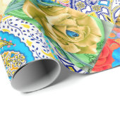 A futuristic castle in the mountains of fantasy. O ラッピングペーパー (ロールコーナー)