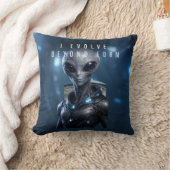 A futuristic pillow design expressing growth クッション (ブランケット)