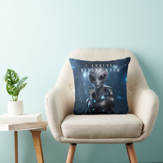 A futuristic pillow design expressing growth クッション (椅子)