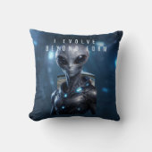 A futuristic pillow design expressing growth クッション (正面)