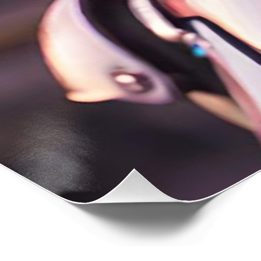 A Futuristic Sunset Portrait ポスター (コーナー)