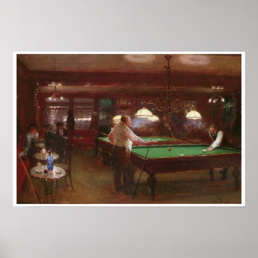 A Game of Billiards ポスター (正面)
