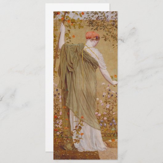 A Garden by Albert Joseph Mooreヴィンテージポートレート (正面/裏面)