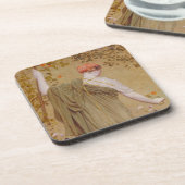 A Garden by Albert Joseph Mooreヴィンテージポートレート コースター (左側)