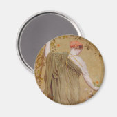 A Garden by Albert Joseph Mooreヴィンテージポートレート マグネット (正面/裏面)