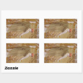 A Garden by Albert Joseph Mooreヴィンテージポートレート 長方形シール (シート)