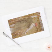 A Garden by Albert Joseph Mooreヴィンテージポートレート 長方形シール (封筒)