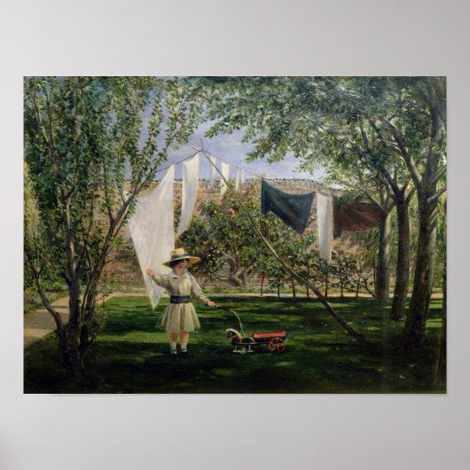 A Garden Scene, with a boy ポスター (正面)