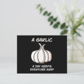 A Garlic A Day Garlic Vegetable Cook ポストカード (スタンド正面)