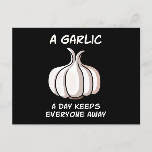 A Garlic A Day Garlic Vegetable Cook ポストカード (正面)