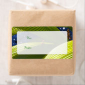 A Gecko Lizard's Tropical Christmas ラベル (インサイチュ)