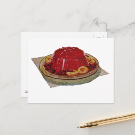 A gelatin and fruit dessert from 1930 ポストカード (正面/裏面インサイチュ)