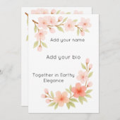 A gentle bloom to mark new beginnings. シーズンカード (正面/裏面)