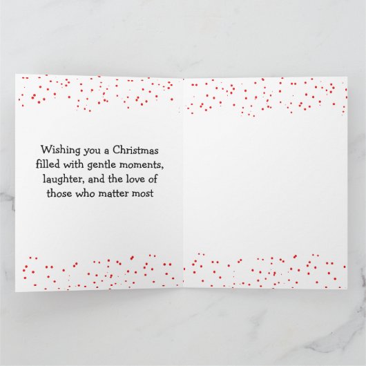 A Gentle Christmas Wish カード (内部)