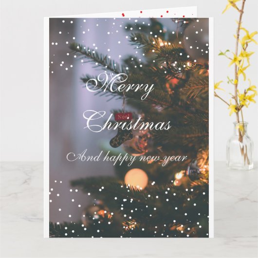 A Gentle Christmas Wish カード (黄色い花)