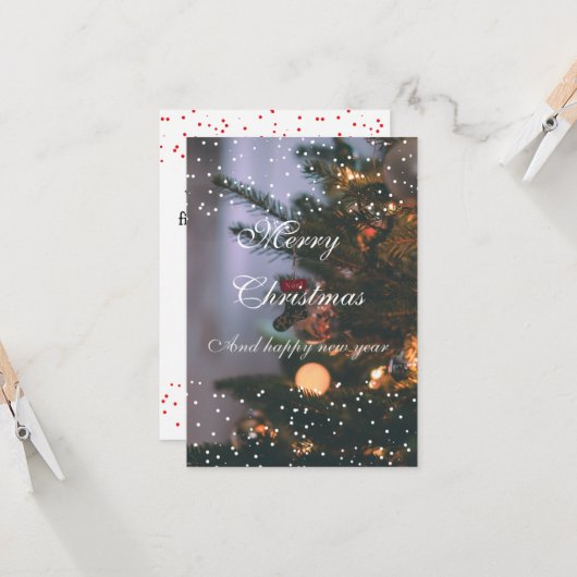 A Gentle Christmas Wish カード (正面/裏面インサイチュ)