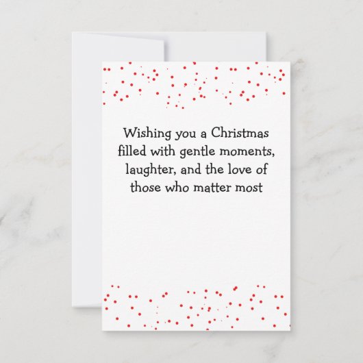 A Gentle Christmas Wish カード (裏面)
