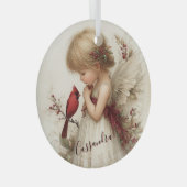 A Gentle Spirit in Holiday Stillness ガラスオーナメント (正面右)