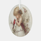 A Gentle Spirit in Holiday Stillness ガラスオーナメント (正面左)