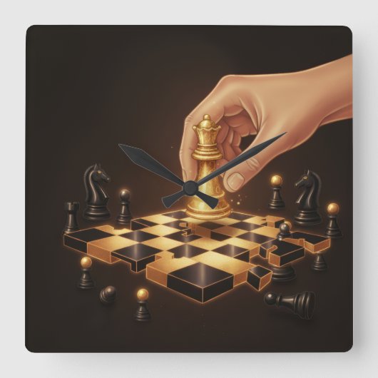 A Geometria do Poder スクエア壁時計 (正面)