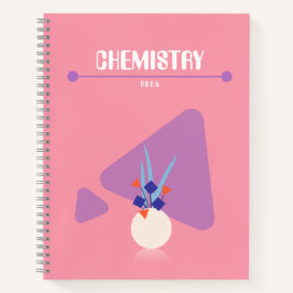 A geometric floral Notebook with whimsical colours ノートブック